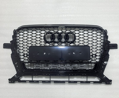 Sport Kühlergrill Wabe Glanz Schwarz passend für 2013-2016 Audi Q5 SQ5 8R Optik