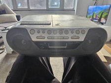 Sony CFD-S05 Stereo Boombox Portable CD Radio Cassette Player Spares Or Repair