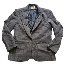 Vintage Pendleton Women's 100 Virgin Wool Blazer Jacket Tweed Brown Made USA 10
