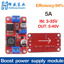 5A DC-DC Step up Power Module Boost Volt Converter 3.3V-35V to 5V 6V 9V 12V 24V