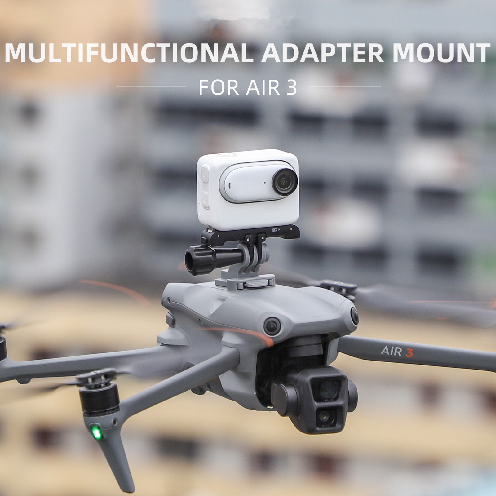 For DJI Air 3 Drone Action Camera Adapter Base Extension Holder Accessories