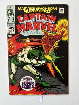 Marvel's Space-Born Superhero! Captain Marvel #2 (Marvel Comics June 1968)