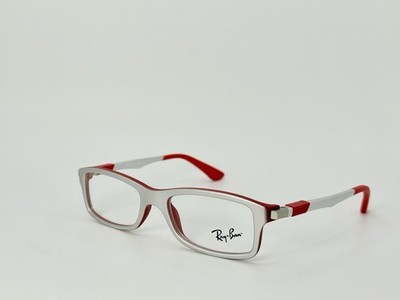 New Authentic Ray-Ban Kids' Eyeglasses RB 1546 3632 Gray/Silver and Red
