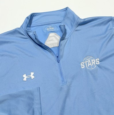 Under Armour FCA Sports Team Tech 1/4-Zip Performance Pullover Light Blue XL