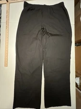 SB Scrubs Pants Women’s Medium Black Pull On Drawstring Polyester Blend