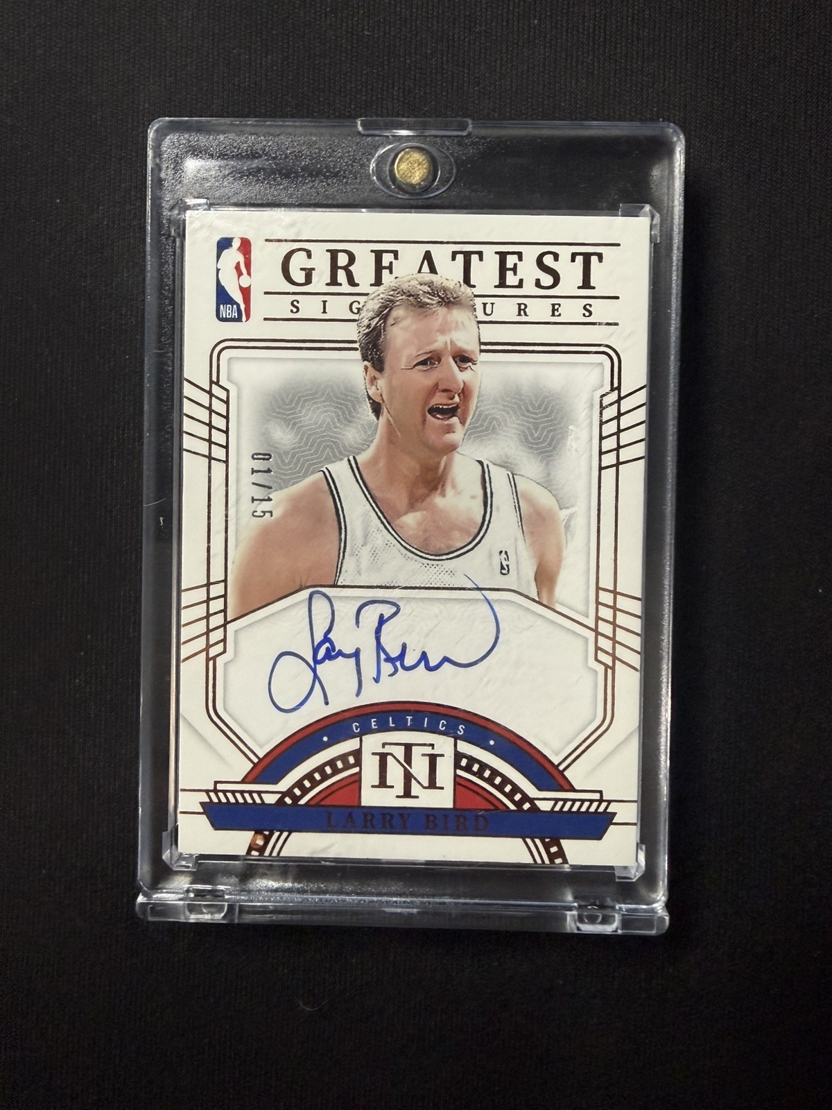 2023-24 National Treasures Larry Bird NBA Greatest Signatures Auto /15