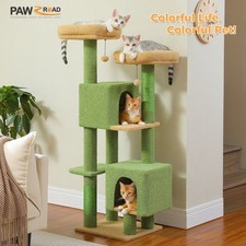 Cactus Cat Tree 133cm Tower Indoor Cats w/ 2 Padded Perches Condos