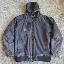 Ariat Rebar Washed Duracanvas Insulated Jacket Fleece-Lined Hardwork Worn Large
