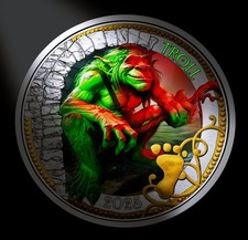 Austria 3 Euro 2025 HGH The Troll Fantastic Mythical Creatures GLOW