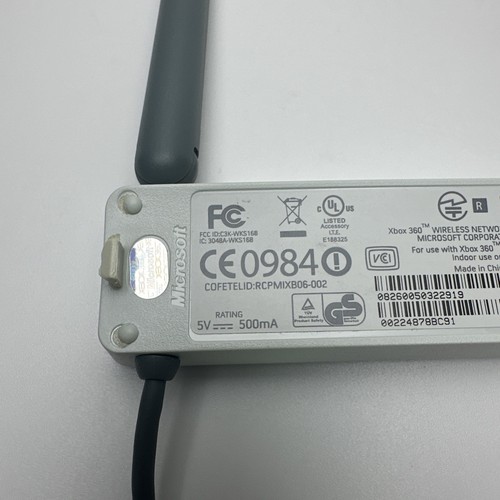 WHITE Microsoft Xbox 360 Wireless Network Adapter WiFi OEM Tested - Great Shape - Picture 6 of 14