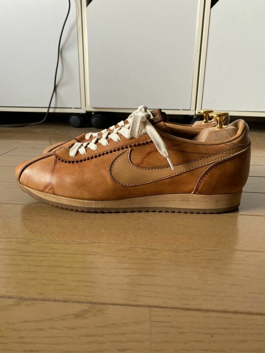NIKE Le Village Brown Men's Sneakers size US10H Made in USA 80s Vintage Used