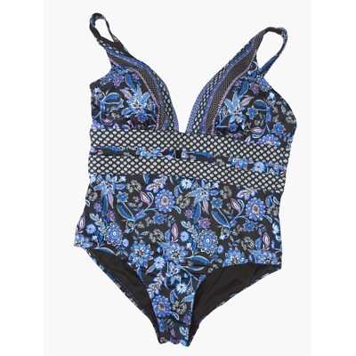 Swimsuits for All Women's Plus Size 20 Plunge One Piece Swimsuit