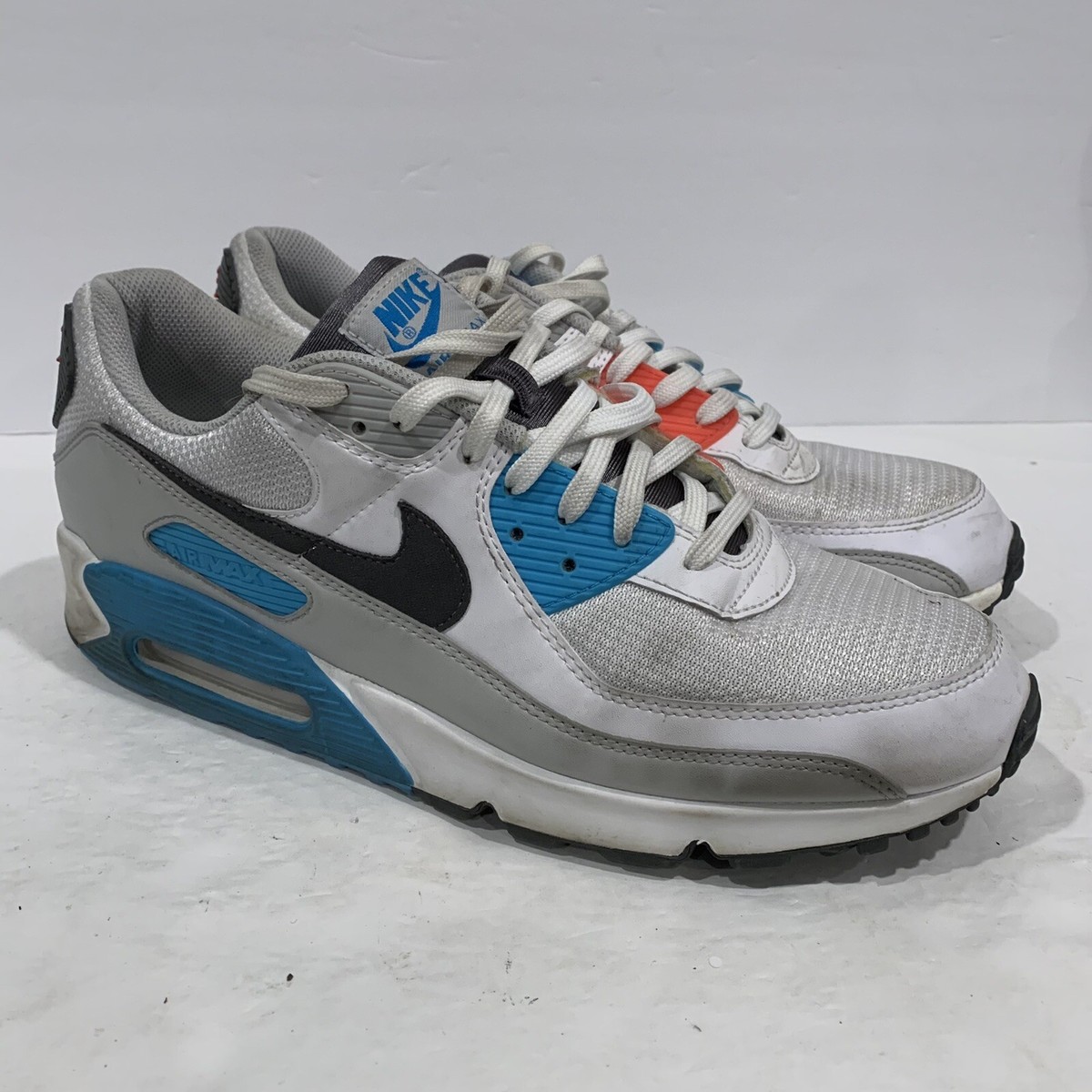 Nike Men's US 13 Air Max 90 Chlorine Blue Black Gray CV8839