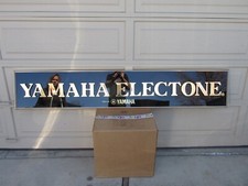 Vintage 1970s-80s YAMAHA ELECTONE Store Dealer Sign Large Advertising 78"x14"
