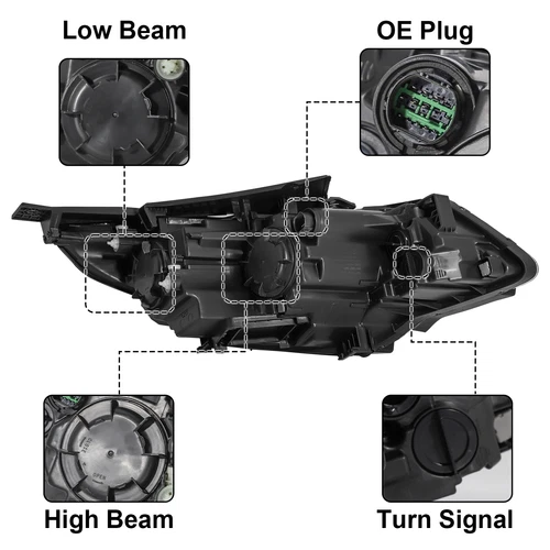 For 2016 2017 2018 Kia Optima LED DRL Headlights w/ Bulbs Headlamps Left & Right - Picture 6 of 21