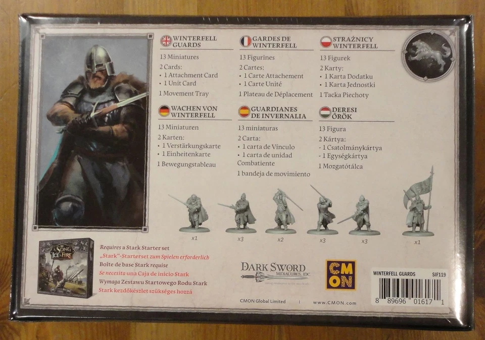 A Song of Fire & Ice Miniatures Game: Winterfell Guards Expansion Set COLSIF119 - Image 2 of 2