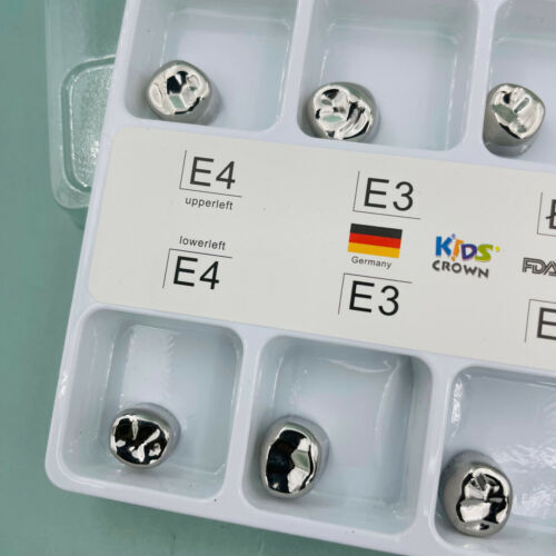 Zahnvorgeformte Metallkrone Edelstahlkrone primärer Molar Erwachsene/Kinder - Bild 13 von 16