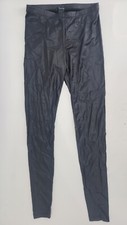 Womens Timing Leggings Faux Leather Style Size S