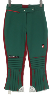 Ellesse Siria Schnee Hosen Damen (Es) 44 Vintage Kurzes Bein 70's Olympische Ski