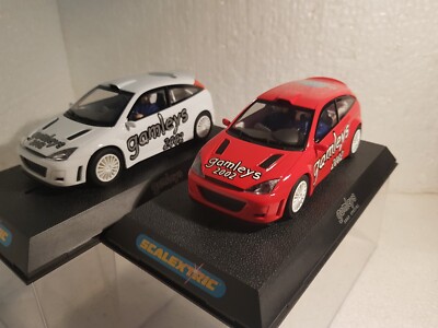 QQ C 2471 A - C 2471 B Scalextric UK Ford Focus WRC Gamleys 2002 Red ...