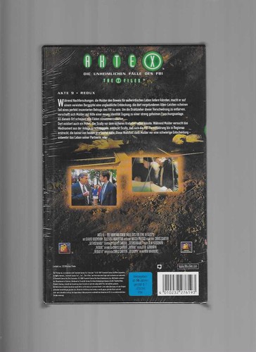 CBS FOX Großcover David Duchovny AKTE X 9 Redux VHS Rarität NEU OVP - Bild 2 von 2