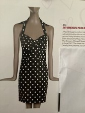 DEADLY DAMES BLACK AND WHITE POLKA DOT DRESS ASO AMY WINEHOUSE M