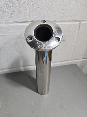 Sea Ray Stainless Steel 30 Degrees Flush Mount 10' Rod Holder With Logo  1795401