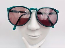 Vintage Pride 504 Green Oval Horn-Rimmed Sunglasses USA FRAMES ONLY