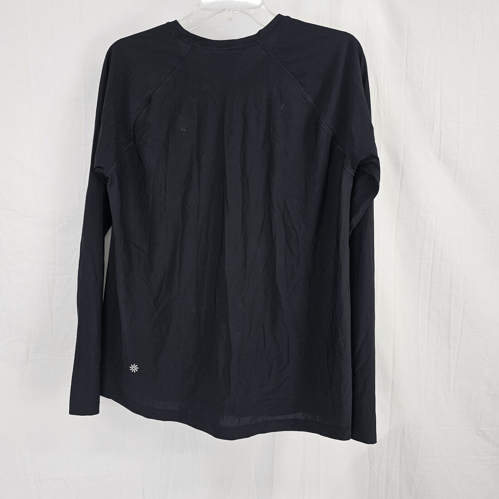 Athleta Solid Black Long Sleeve Active Rashguard … - image 5