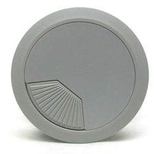 2 2 5/8" 66MM WIRE MANAGEMENT CABLE GROMMET 3 PIECE LIGHT GREY FREE SHIP LD