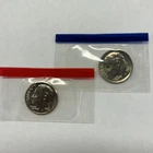 1989 P&D Roosevelt Dimes from Mint Set in Mint Cello with Free Shipping