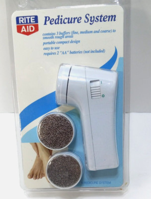 Nail Care System~Pedicure~with 3 buffers~New Old Stock~Rite Aid