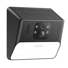 Cinnado 2K Solar  Security Camera Wall Light Wireless Wifi Outdoor Ai Detection