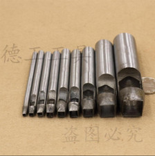 Leather Craft Square Puncher Leather Punch Hole Tool 3-30mm Tools Carbon Steel