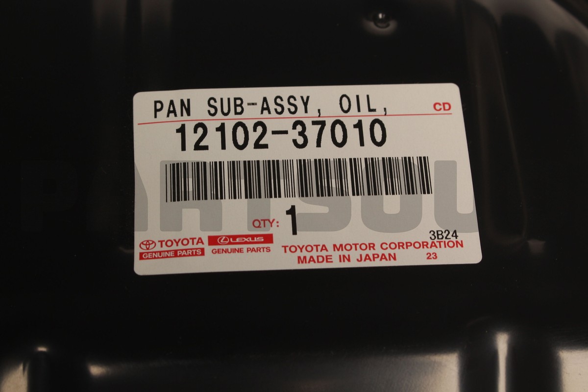 1210237010 Genuine Toyota PAN SUB-ASSY, OIL, NO.2 12102
