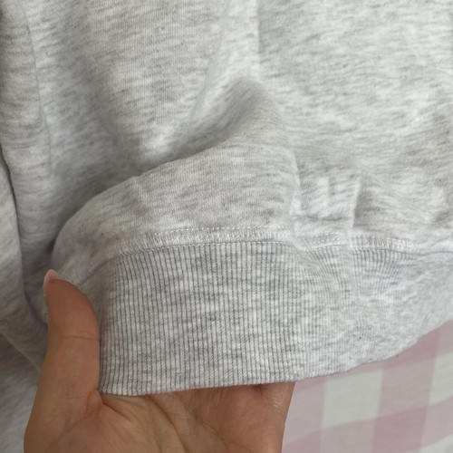 Cotton On Body Size S Jumper Cropped Sweater Grey Marle Half Zip Polar Cotton - Picture 11 of 11