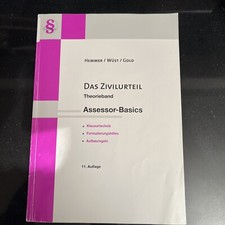 hemmer Das Zivilurteil Theorieband Assessor 11. Auflage