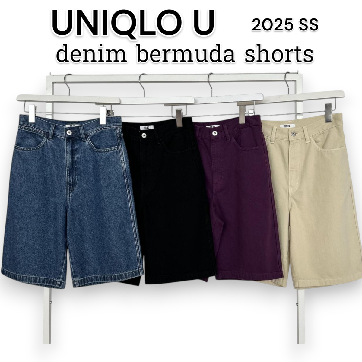 UNIQLO U Denim Bermuda Shorts 4 colors 476946 WOMEN JAPAN