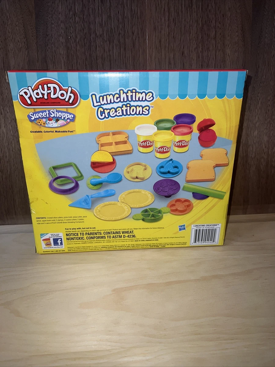 NIB Play Doh Sweet Shoppe Lunchtime Creations Food Set with 5