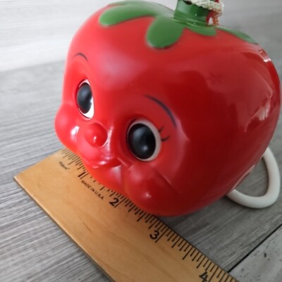 Sankyo Musical Pull-String Toy Vintage 1974 Tomato Collectible