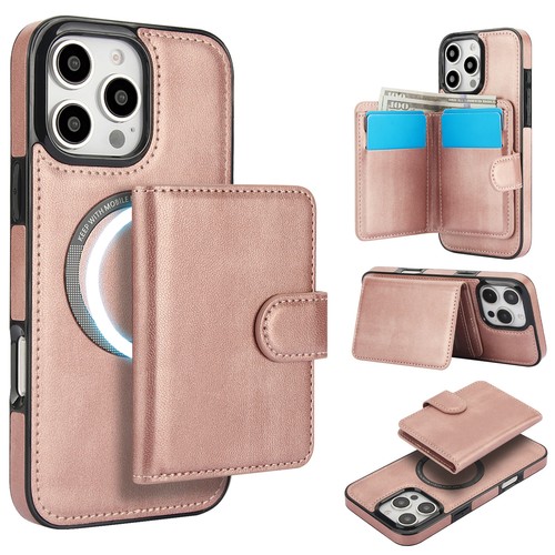 2-in-1 Leather Flip Wallet Magnetic Case Fr iPhone 16 Pro Max/16E/15/14/13/12/11 - Picture 51 of 66
