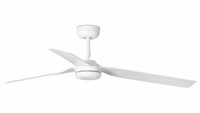 Energiespar Deckenventilator Mit Fernbedienung Punt Weiß Decken LüFter 130 Cm