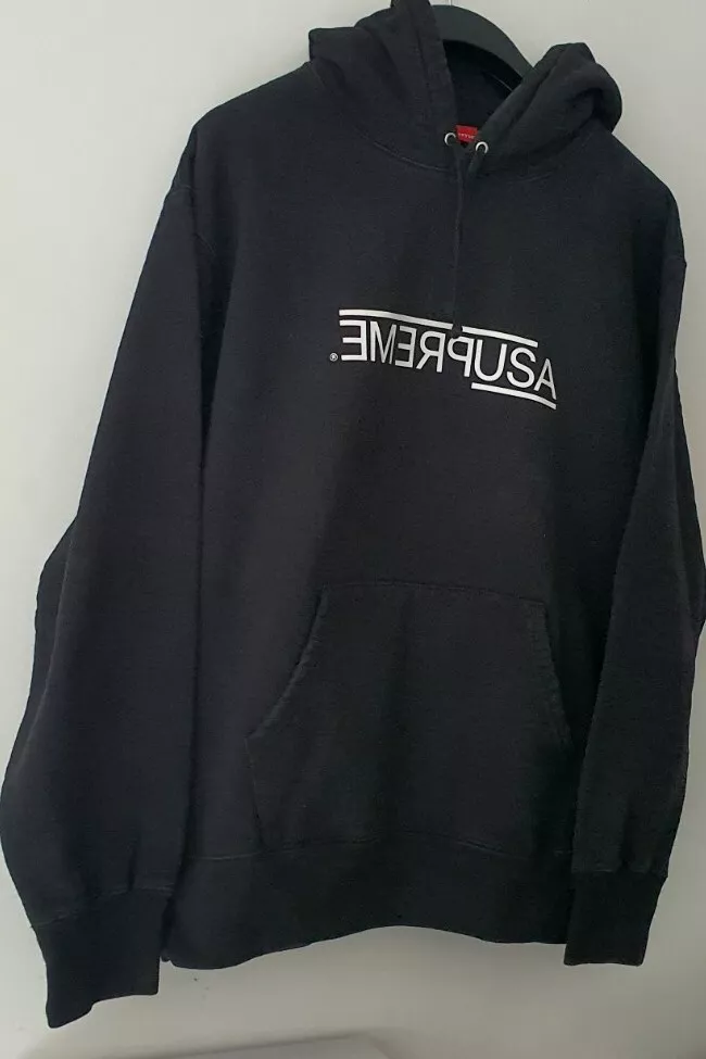 Sweat à capuche noir FW21 Supreme USA taille L large