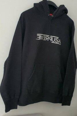 FW21 Supreme USA Hooded Sweatshirt black hoodie size L large FW21 Supreme USA Hooded Sweatshirt black hoodie size L large