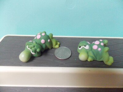 2 Resin Lazy Frogs 2'' long