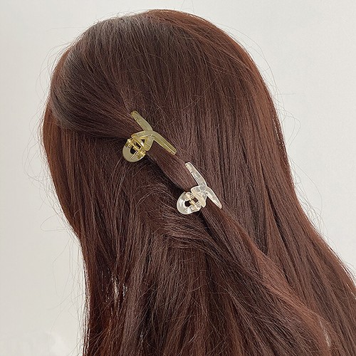Elegant Small Jelly Shark Hair Clips Plastic Clear Hair Claws Hair Accessories - Zdjęcie 6 z 20