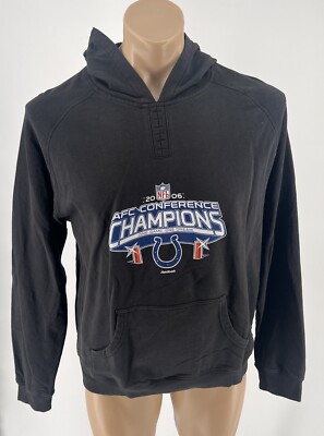 NFL Indianapolis Colts 2006 Champs Hoodie Men's L AFC Champions Sweatshirt