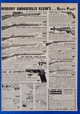 1960 KLEIN'S SPORTING GOODS HUNTING GEAR DISTRIBUTOR ILLINOIS ORIGINAL PRINT AD