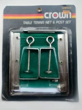 Crown Recreation - Sunflex vintage table tennis net & post set (ping pong) 66"