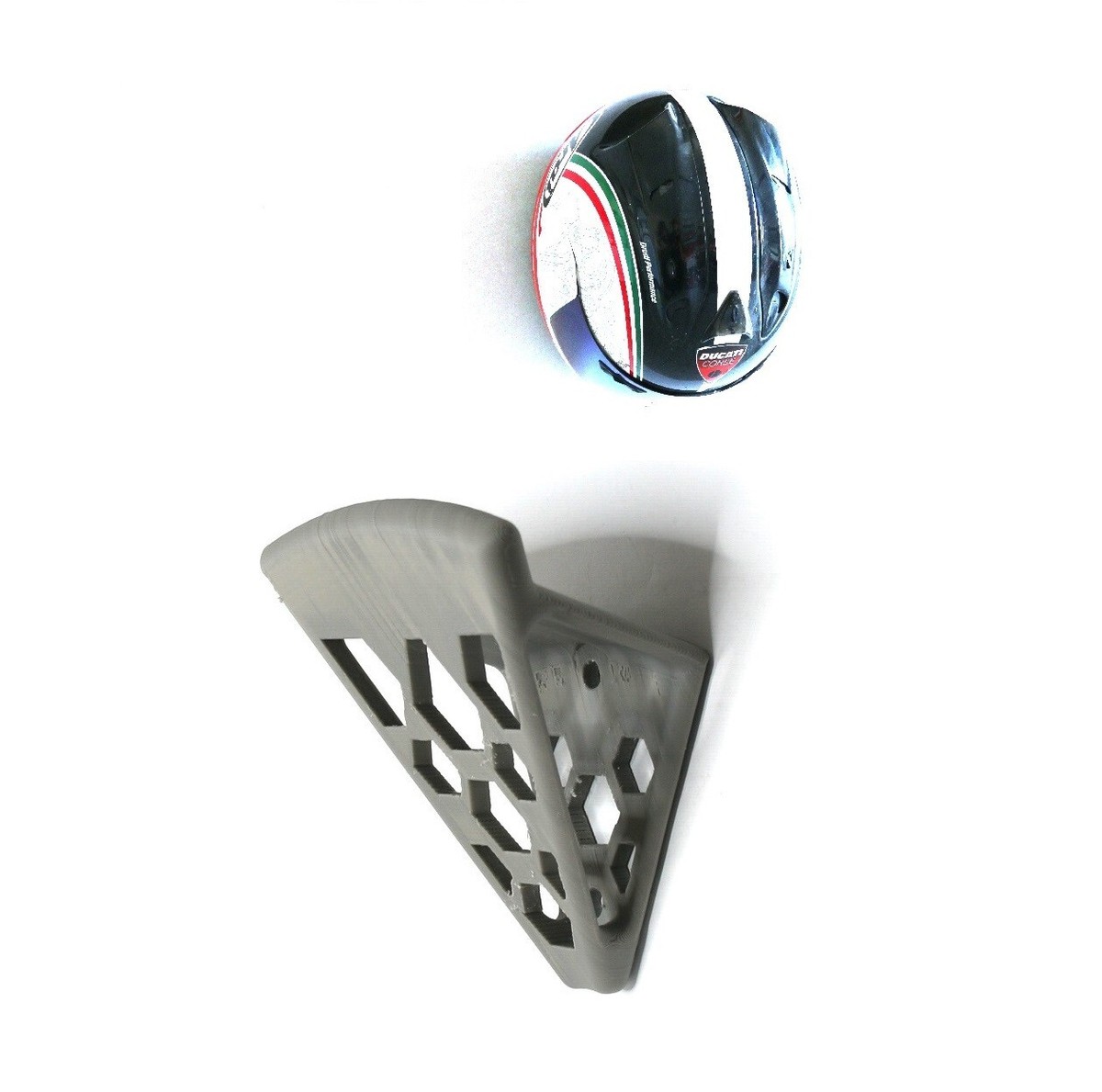 bike helmet hanger Aerostich Wall Mount Holder Black with double hooks for hanging coats and sports gear Bike Helmet Mount Wall Mount